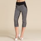 Silk Knitted Harem Pants Double Sided Print Heart Pattern Casual Style Summer Wear