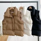 Womens Down Vest Jacket Stylish Stand Collar Sleeveless Design Autumn Winter Fashion