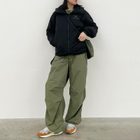 Casual Wide Leg Pants for Women Solid Color Loose Fit with Drawstring Autumn Street Style