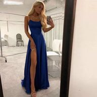 Long Bridesmaid Dress Slim Fit Off Shoulder Spaghetti Straps Elegant Design Perfect for Weddings and Formal Even