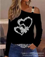 Off Shoulder Color Block Printed Top Spring Collection Casual Wear Wholesale Available private label