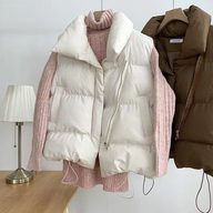 Womens Down Vest Jacket Stylish Stand Collar Sleeveless Design Autumn Winter Fashion