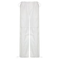 Casual Wide Leg Pants for Women Solid Color Loose Fit with Drawstring Autumn Street Style