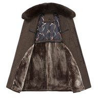 Mens Long Woolen Overcoat Warm Lined Fabric Winter Outerwear custom packaging