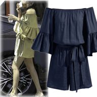 Summer Womens Ruffle Jumpsuit Off Shoulder Design Plus Size Available Wholesale Ready to Ship