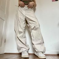 Casual Womens Pants Loose Fit Solid Color Cargo Trousers Comfortable Street Style