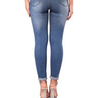 High Waist Denim Jumpsuit for Women Vintage Style with Ripped Details Autumn Winter Fashion