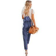 Plus Size Womens Denim Overalls Loose Fit Adjustable Waist Spring Summer Casual Wear
