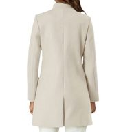 Elegant Wool Blend Coat for Women Slim Fit Long Sleeve Autumn Winter Fashion low MOQ