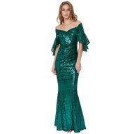 Sequin Evening Dress Elegant Long Gown Party or Formal Event Available in Multiple Sizes Wholesale Supply