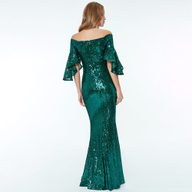 Sequin Evening Dress Elegant Long Gown Party or Formal Event Available in Multiple Sizes Wholesale Supply