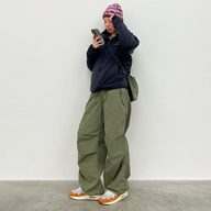 Casual Wide Leg Pants for Women Solid Color Loose Fit with Drawstring Autumn Street Style