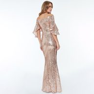 Sequin Evening Dress Elegant Long Gown Party or Formal Event Available in Multiple Sizes Wholesale Supply