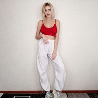 Womens High Waist Casual Jogger Pants Lightweight Breathable Fabric Spring Summer Style