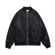 Womens Flight Coach Jacket White Letter Print Casual Style Autumn Winter Collection