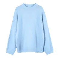 Womens Oversized Pullover Sweater Soft Thick Cashmere Blend Round Neck Long Sleeve Fall Winter Casual Wear Wholesale