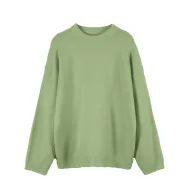 Womens Oversized Pullover Sweater Soft Thick Cashmere Blend Round Neck Long Sleeve Fall Winter Casual Wear Wholesale
