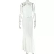 Sleeveless Bodycon Maxi Dress Solid Color Slim Fit Elegant Style Summer Fashion for Women Wholesale Available