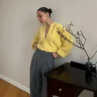 Loose Fit Round Neck Knitted Cardigan for Women Soft Faux Fur Fabric Available in Multiple Colors Wholesale Supply