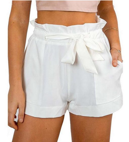Womens Casual Shorts Belted Design Comfortable Fit Summer Wear fast shipping customizable