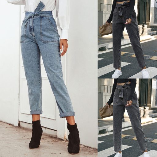 Wholesale Womens Jeans Black Old Color Multiple Sizes OEM ODM Supplier