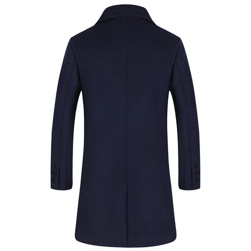 Mens Slim Fit Overcoat with Scarf Stylish Autumn Design Perfect for Casual and Formal Occasions