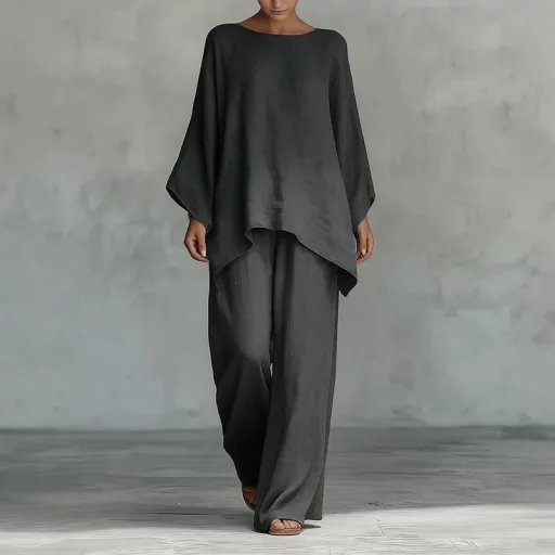 Womens Casual Batwing Sleeve Loose Fit Jumpsuit In Solid Colors For Spring Wholesale Factory Direct